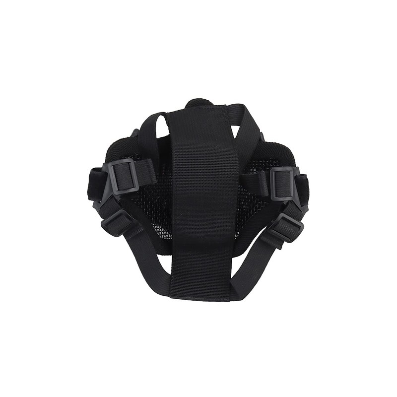 Fangs Mesh Lower Face Airsoft Protective Gear Mask (Color: Black)
