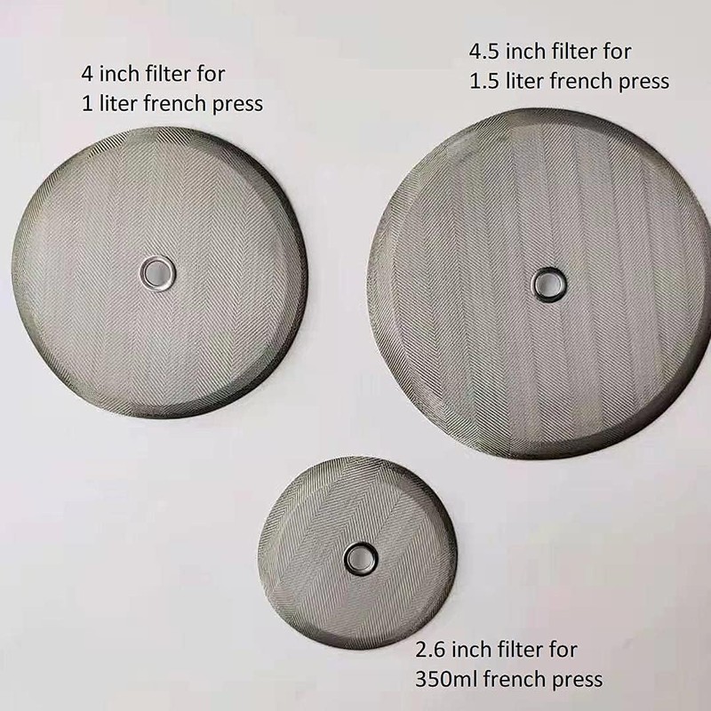French Press filters 4.5 inch for 50 Oz/1.5 Liter/12cups coffee