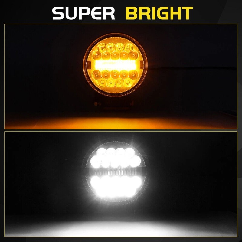 usparts888 Universal Tractor Rear Work Light Headlamp Head Light 12v