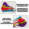 5-Piece Measuring Spoons and 2-Piece Measuring Cups, Plastic Measuring Spoons,