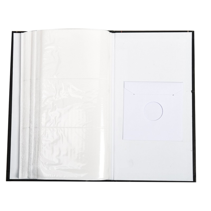 ARPAN 6x4 Designer Photo Album with 300 Pockets, Black Floral,