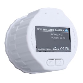 Telescope Eyepiece Camera, 4MP Digital Telescope Camera Electronic Eyepiece Camera for 30mm-50mm Telescope, Supports 2K Video Recording (White)