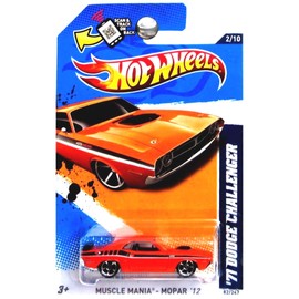 71 Dodge Challenger '12 Hot Wheels 82/247 (Orange) Vehicle