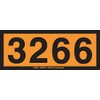 Labelmaster ZOPEZ3266 UN3266 Panel Hazmat Placard, E-Z Removable Vinyl, Orange