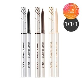 1+1+1 Clio Sharp So Simple Waterproof Pencil Liner Free Gift Cleansing Foam 15ml (Replacement shipping if gift is out of stock) / 1+1+1 클리오 샤프쏘심플 워터프루프 펜슬라이너 증정 클렌징폼 15ml(증정품절시 대체 출고)