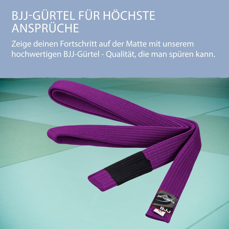 Ju-Sports Brazilian Jiu-Jitsu Belt, Purple, A1 (275)