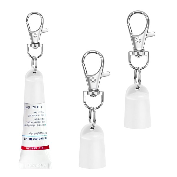 WVD 2 Pcs Lip Balm Cap Keychain Accessories Compatible with