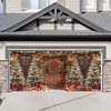 YCUCUEI 1PC 16x7ft Winter Christmas Barn Garage Door Banner Decorations
