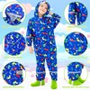Domueay Kids Puddle Suit Boys Waterproof All in One Rain