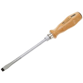 Felo by Bondhus 07157 22155 Slotted & Phillips Wood Handle Screwdrivers, Set of 5, Chrome Finish Blade W/Beechwood Grip, 715722155, 1pack