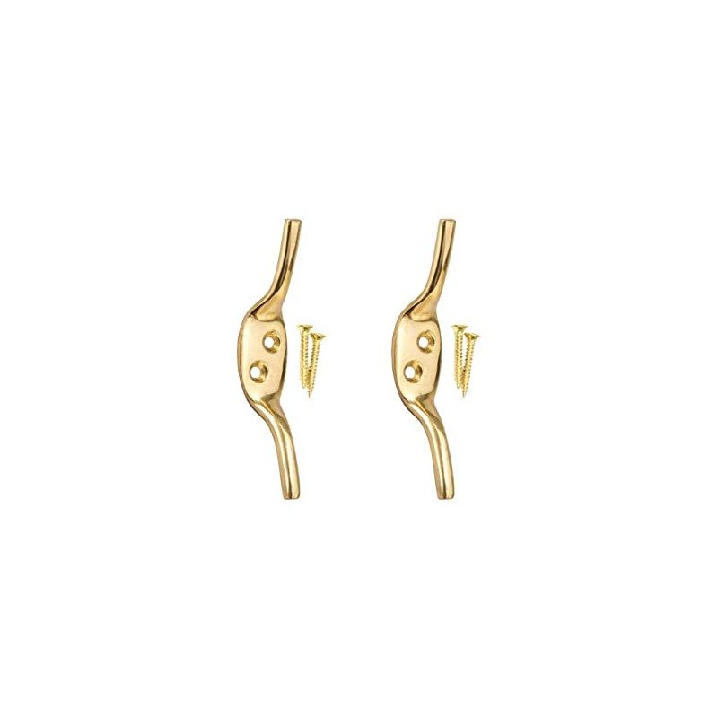 Brass Cleat Hooks Roman Blind Tie Back Brass Cord Hooks