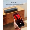 ULTIMEA 2.1ch Mini Sound Bar for TV, Built-in Subwoofer, APP