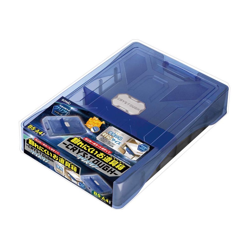 Sonic GS-1392-B Crack Resistant Tool Box, Chris Tough, Blue