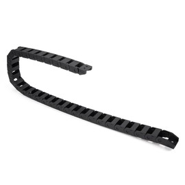 sourcing map R18 10 mm x 15 mm Black Plastic Cable Drag Chain Wire Carrier 1 m Length for CNC DE de