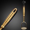 Golden Potato Masher Stainless Steel Heavy Duty Ergonomic Handle for
