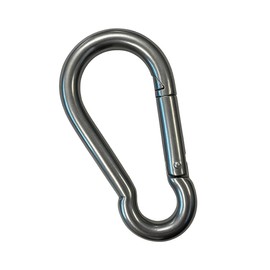 ERKO Stainless Steel Carabiner Hook, 10 x 100 mm, Pack of 1, for Rope, Chain, Outdoor, Sports, Hobby