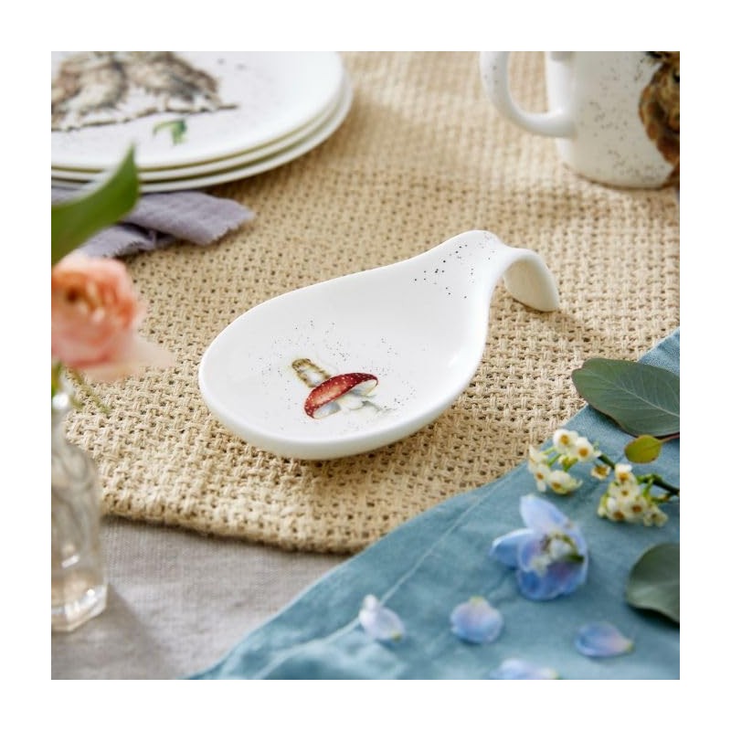 Wrendale Designs Royal Worcester Ceramic Spoon Rest "He is Funghi"