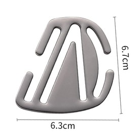 YOCDNOV 1 Stück Universal-Auto-Sicherheitsgurt-Clip – Auto-Sicherheitsgurt-Clip, Sicherheitsgurt-Clip, Halsriegel-Clip, Schulterpositionierer, für Erwachsene und Kinder (Silber)