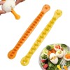 2pcs Fancy Cut Egg Cooked Eggs Cutter Lace Egg Slicer