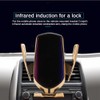 R1 10W Automatic Clamping Car Wireless Charger Gold Color(For Android