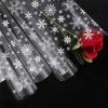 5m*80cm Christmas Snowflake Cellophane Wrapper for Hampers,Topeedy ECO Clear Plastic