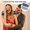 2 Pcs Black & White Keyboard Fidget Clickers with LED