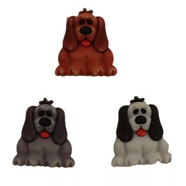 Buttons Galore Pups PP122 - Dog Buttons Galore Embellishments - Craft Sewing Scrap