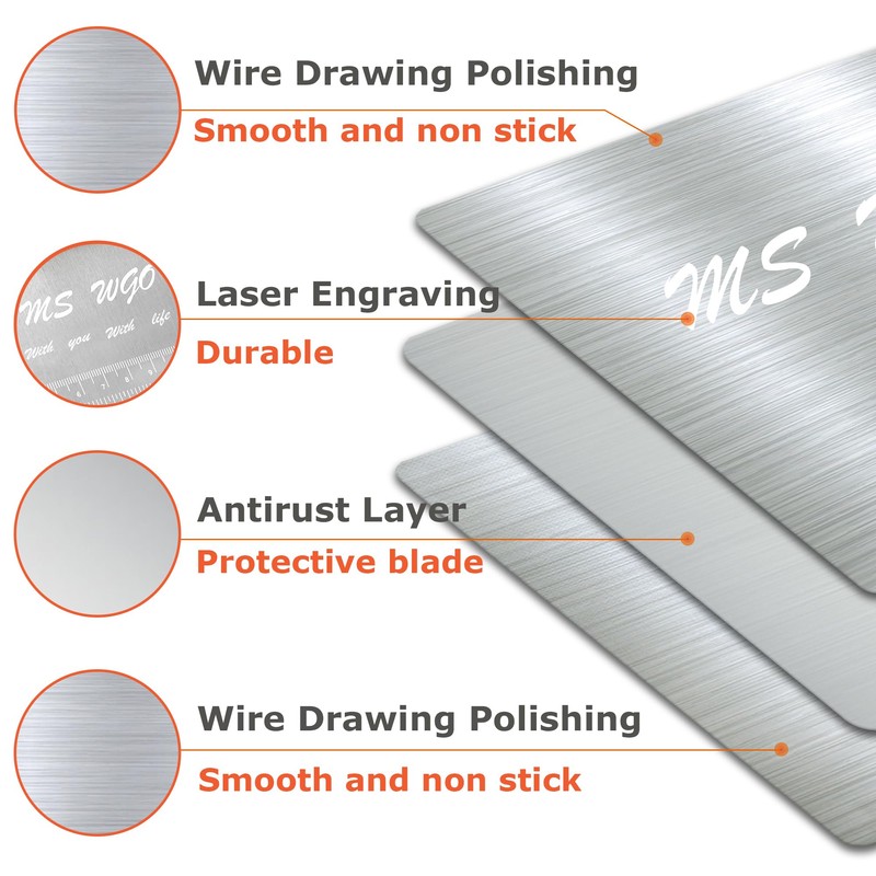 Pro Dough Pastry Scraper/Cutter/Chopper Stainless Steel Mirror Polished with Measuring