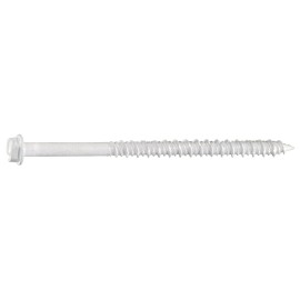 Unbranded 3/16" x 3-1/4" White Ruspert Coated Hex Washer Head Masonry Screws (100 pcs.)