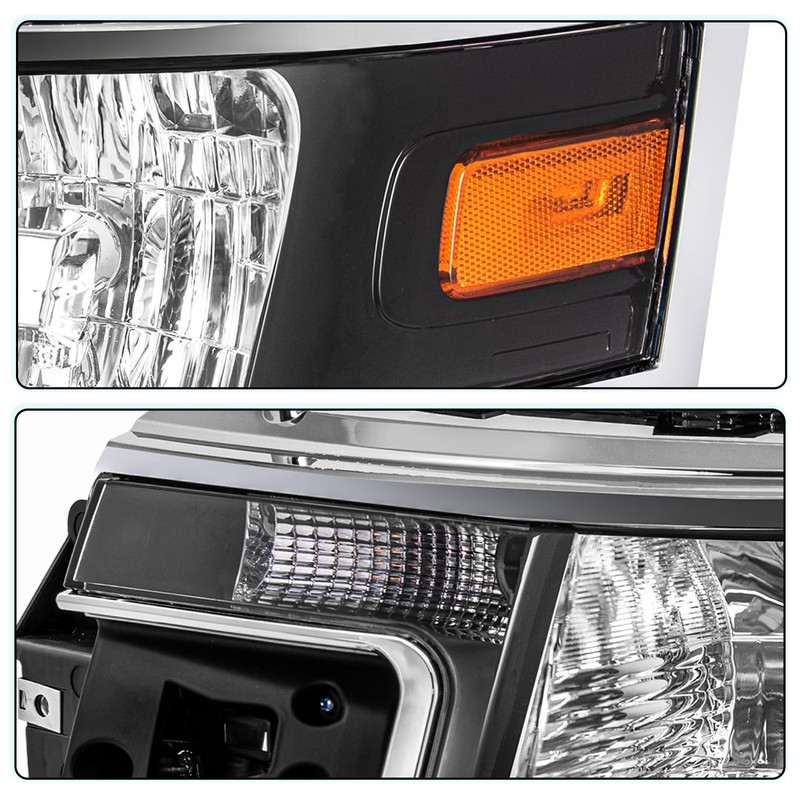 TUSDAR OE Style Headlight Assembly Replacement for 2013-2019 Ford Flex