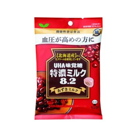 UHA Mikakuto Food with Functional Labels, Tokuno Milk 8.2, Azuki Milk, 3.2 oz (93 g)