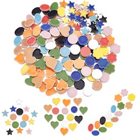 PandaHall Mosaic Tiles Ceramic Mosaic Pieces Accessories for Home Textiles Garden DIY Arts & Craft, 0.55 lb