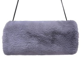 LICHENGTAI Hand Muff Winter Thick Plush Warm Hand Warmer Women's Faux Fur Hand Warmer Winter Muffs Hand Muffs for Men Girls, darkgray