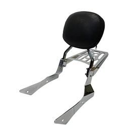 Round - Sissy Bar Backrest & Luggage Rack for 00-06 Honda Shadow Spirit VT750DC Chain Drive