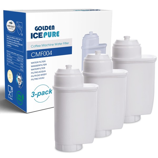 Coffee Water Filter Replacement for Siemens EQ Series, Brita Intenza TZ70003 Siemens, TCZ7003, TCZ7033, Bosch 12008246 Water Filter, BCM8450UC, CM450710 and TCM24RS 3-Pack by GOLDEN ICEPURE