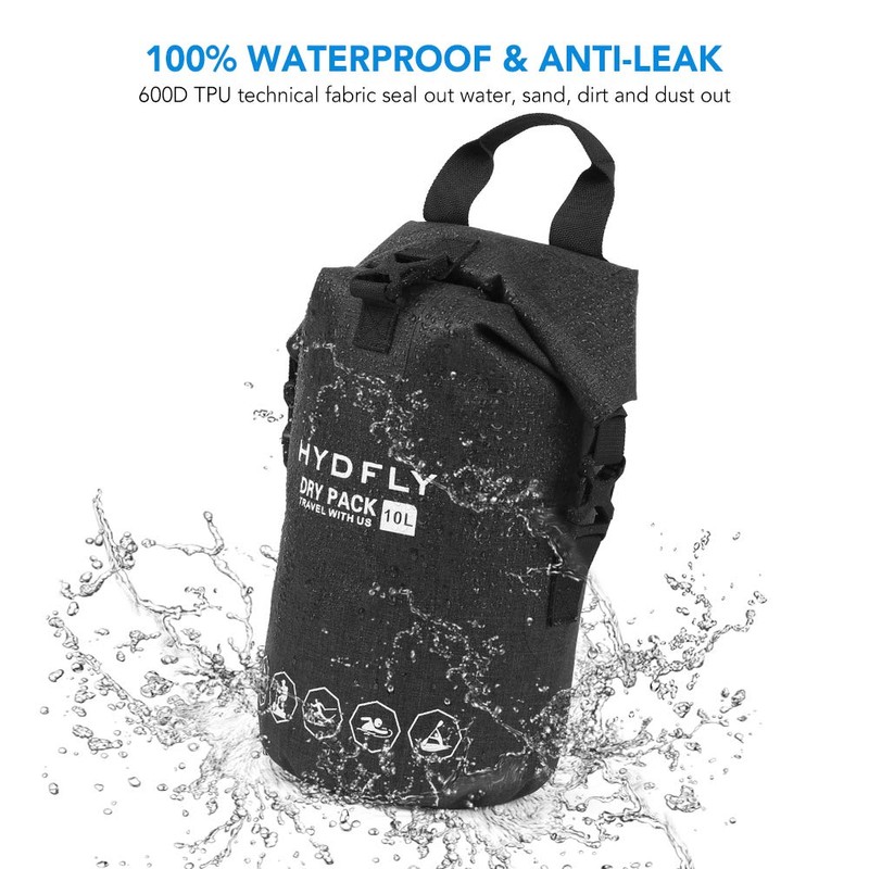 Outdoor Waterproof Dry Bag River Trekking Floating Roll-top Backpack Drifting