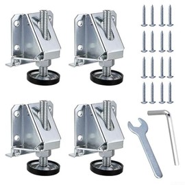 Ajustable para niveladores de patas de muebles, 4 piezas de patas de nivelación de gabinetes resistentes con tuercas de bloqueo para un apoyo seguro y