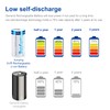 kunying Lithium C Batteries,Rechargeable C Batteries with 4 in 1