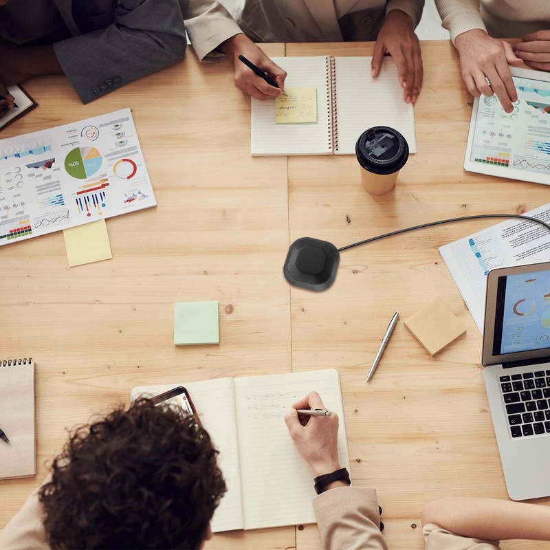 Desktop Microphone 360° Omnidirectional High Sensitivity Clear Computer Microphone with