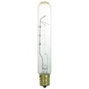 Sunlite 25T6.5/CL/N Incandescent 25-Watt, Intermediate Based, T6.5 Tublular Bulb, Clear