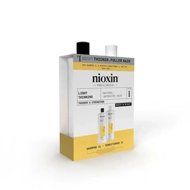 Nioxin Scalp + Hair Thickening System 1 Shampoo + Conditioner 1L Duo
