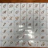 72Pcs Calligraphy Letter Stencils,1Inch Farmhouse Style Letter Number Template Interlocking