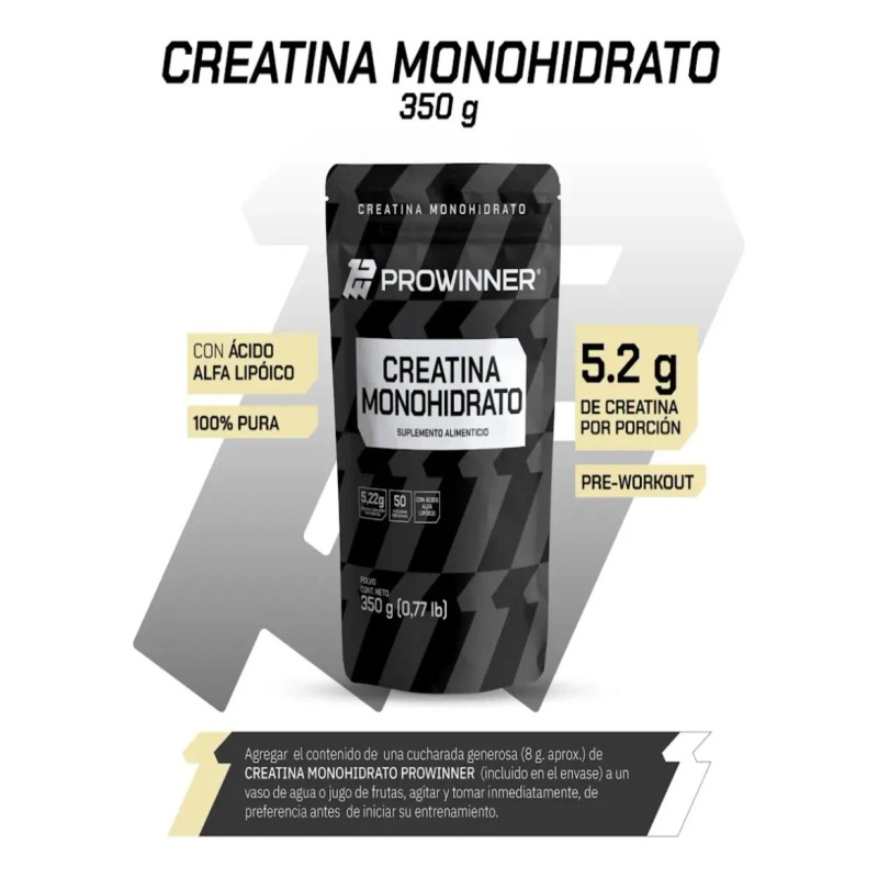 Kit 3 Piezas Creatina Monohidrato 350 G Polvo Sabor Sin