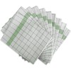 normani 10er oder 20er Set Geschirrtücher | Küchentücher Farbe Grün-Kariert