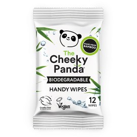 The Cheeky Panda Handy Wipes Single Pack White Odourless 12 Pack (Pack of 1)