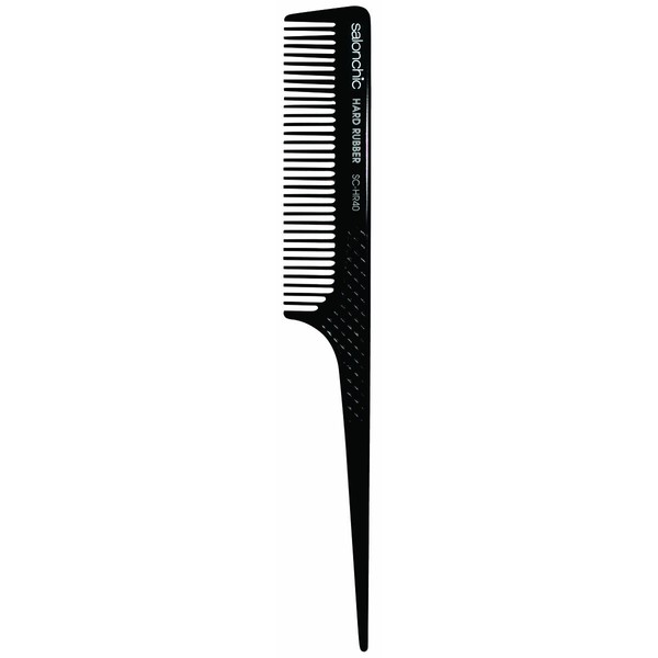 Salonchic 8" Rat Tail Hard Rubber Comb