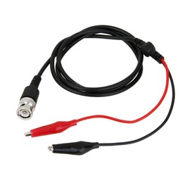 KOZEEY BNC Q9 Dual Alligator Clip Oscilloscope Test Probe Cable Lead, 2 Pieces, 43.3 inches (110 cm)