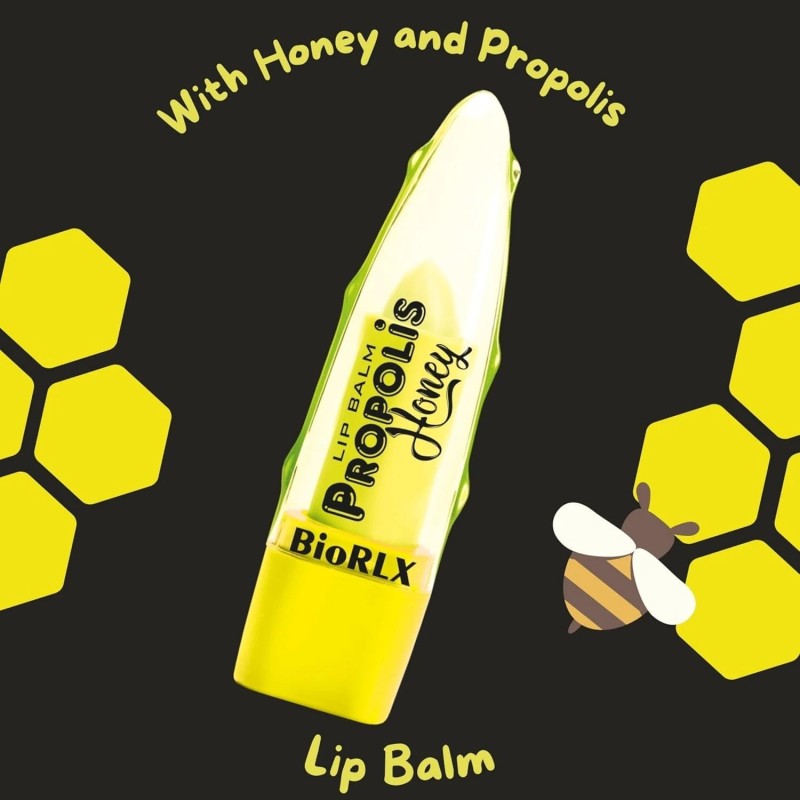 BioRLX Bee Propolis and Honey Lip Balm Pack of 3