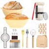 Sourdough Bread Proofing Basket Set, 9-inch Round Banneton Baskets with