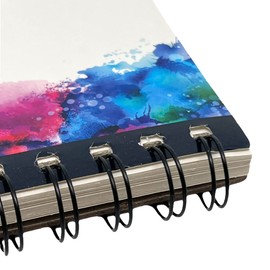 Drawing Pad Sketch Book Sketch Paper 145 g/M2 with Spiral Binding as Ring Binder, Colouring Pad for Drawing with Pencil, Charcoal Pencil and Marker (A5)